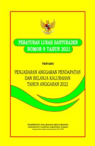 Peraturan Lurah Banyuraden tentang Penjabaran Anggaran Pendapatan dan Belanja Kalurahan Tahun 2022