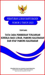 Peraturan Lurah Banyuraden tentang Tata Cara Pemberian Tunjangan Kinerja Bagi Lurah, Pamong Dan Staf