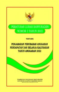 Peraturan Lurah Banyuraden tentang Penjabaran Perubahan Anggaran Pendapatan & Belanja Kalurahan 2022