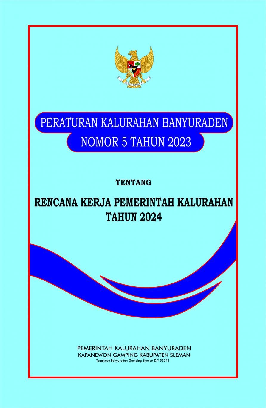 Peraturan Kalurahan Banyuraden tentang Rencana Kerja Pemerintah (RKP ...