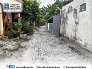 Perlancar Mobilitas, Pavingblock Lingkungan Dusun Sukunan Direhabilitasi