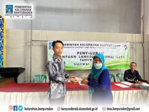 BANTUAN LANGSUNG TUNAI DESA BULAN NOVEMBER KEMBALI DISALURKAN