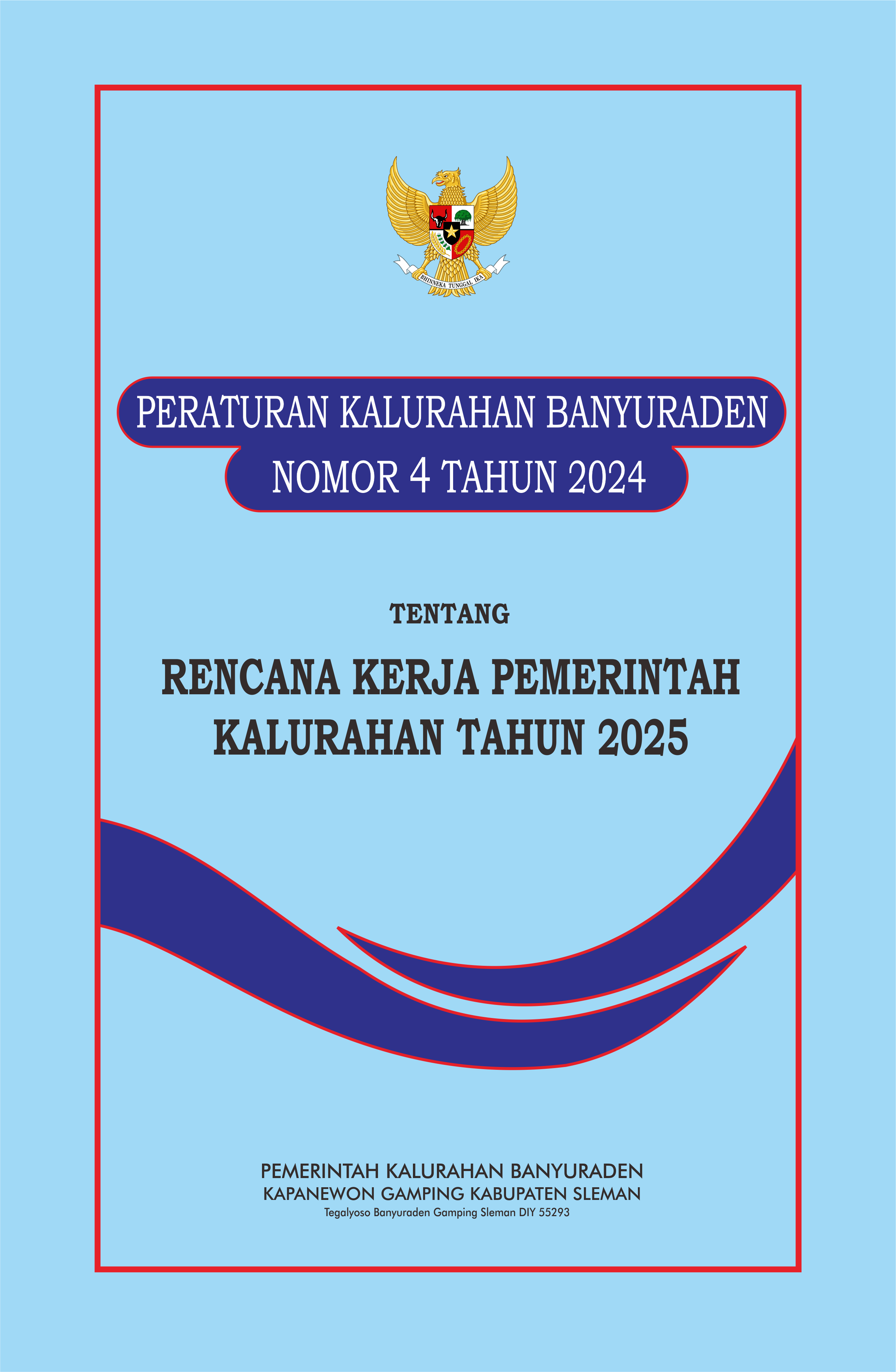 Peraturan Kalurahan Banyuraden tentang Rencana Kerja Pemerintah (RKP) Kalurahan Tahun 2025