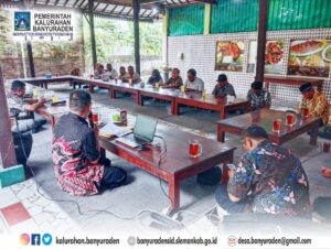 EVALUASI DAN KOORDINASI KEGIATAN PAJAK BUMI BANGUNAN BANYURADEN, PANEWU BERIKAN APRESIASI
