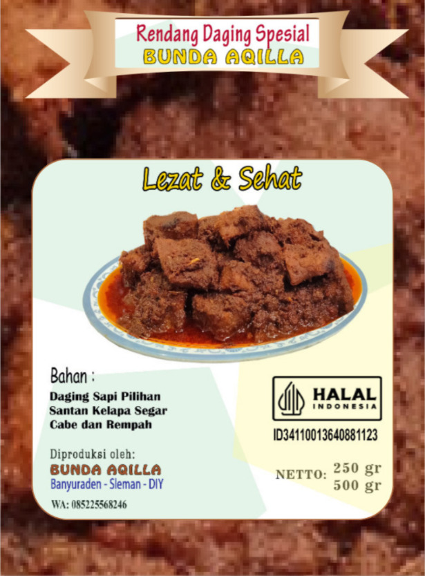 Rendang Daging Spesial Kalurahan Banyuraden