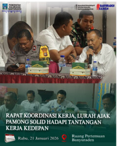 RAPAT KOORDINASI KERJA, LURAH AJAK PAMONG SOLID HADAPI TANTANGAN KERJA KEDEPAN