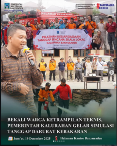 BEKALI WARGA KETRAMPILAN TEKNIS PEMERINTAH KALURAHAN GELAR SIMULASI  TANGGAP DARURAT KEBAKARAN