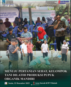 MENUJU PERTANIAN SEHAT , KELOMPOK TANI DILATIH PRODUKSI PUPUK ORGANIK MANDIRI