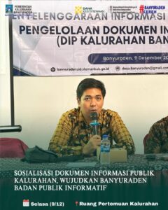 SOSIALISASI DOKUMEN INFORMASI PUBLIK KALURAHAN, WUJUDKAN BANYURADEN BADAN PUBLIK INFORMATIF