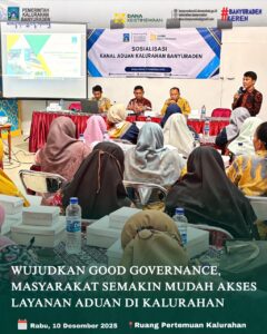 TERAPKAN GOOD GOVERNANCE, MASYARAKAT SEMAKIN MUDAH AKSES LAYANAN ADUAN KALURAHAN