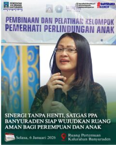 SINERGI TANPA HENTI, SATGAS PPA BANYURADEN SIAP WUJUDKAN RUANG AMAN BAGI PEREMPUAN DAN ANAK