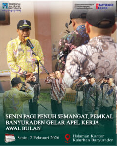 SENIN PAGI PENUH SEMANGAT, PEMKAL BANYURADEN GELAR APEL KERJA AWAL BULAN