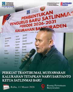 PERKUAT TRANTIBUMAS, MUSYAWARAH KALURAHAN TETAPKAN NARVI SARIYANTO KETUA SATLINMAS BARU