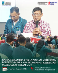 RAMPUNGKAN PRAKTIK LAPANGAN, MAHASISWA POLKESYO PAPARKAN REKOMENDASI KESEHATAN MASYARAKAT DALAM MMD