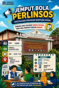 LAYANAN JEMPUT BOLA PERLINSOS HADIR DI PATRAN, YUK MANFAATKAN!