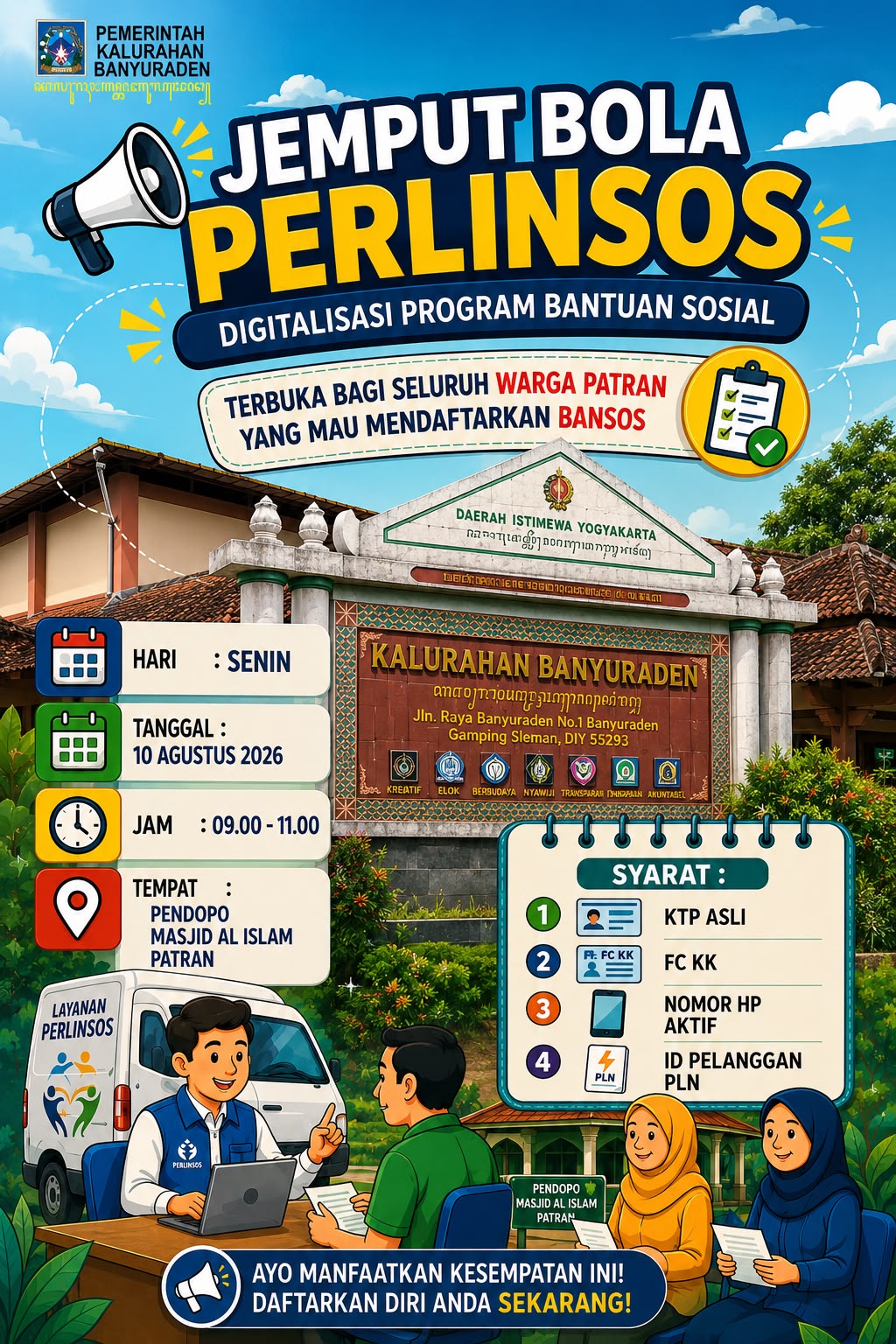 LAYANAN JEMPUT BOLA PERLINSOS HADIR DI PATRAN, YUK MANFAATKAN!