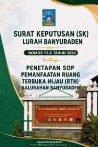 Standar Operasional Prosedur Pemanfaatan Ruang Terbuka Hijau (RTH) Banyuraden