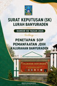 Standar Operasional Prosedur Pemanfaatan JDIH Kalurahan Banyuraden