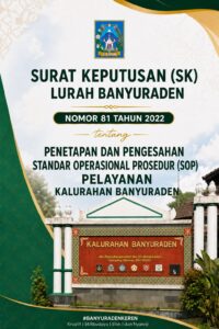 Standar Operasional Prosedur (SOP) Pelayanan Kalurahan Banyuraden
