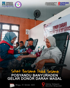 “SEHAT BERSAMA PEDULI SESAMA”, POSYANDU BANYURADEN GELAR DONOR DARAH MASAL